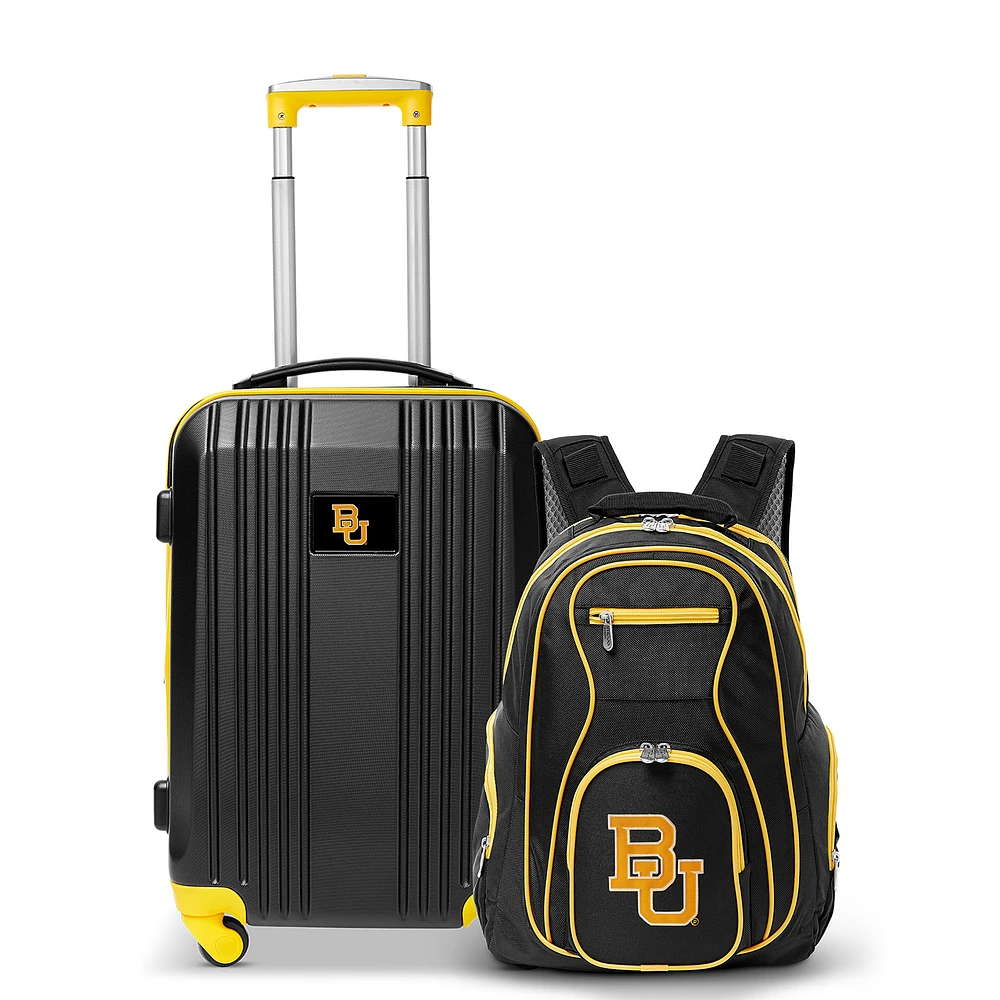 MOJO Black Baylor Bears 2-Piece Luggage & Backpack Set