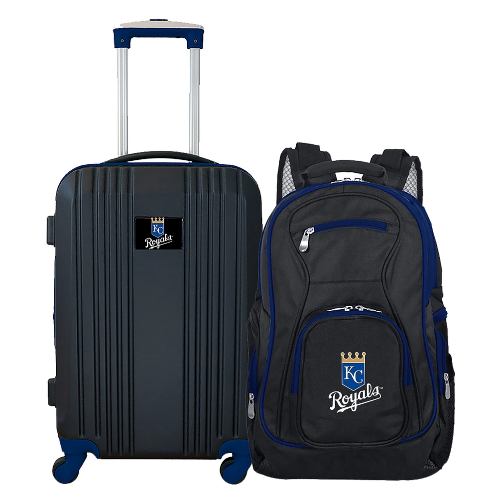 MOJO Black Kansas City Royals 2-Piece Luggage & Backpack Set