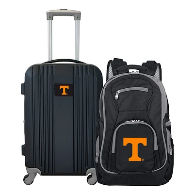 MOJO Black Tennessee Volunteers 2-Piece Luggage & Backpack Set