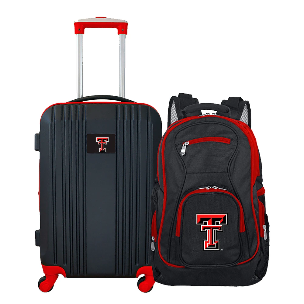 MOJO Black Texas Tech Red Raiders 2-Piece Luggage & Backpack Set
