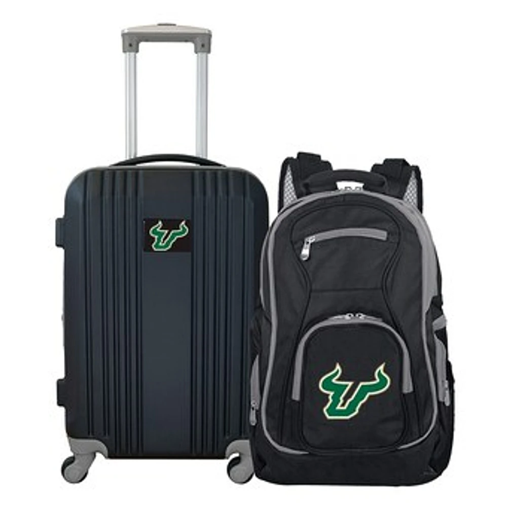 MOJO Black South Florida Bulls 2-Piece Luggage & Backpack Set