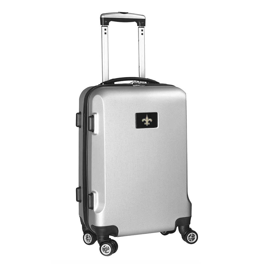 MOJO Silver New Orleans Saints 21" Hard Case 2-Tone Spinner Carry-On Luggage