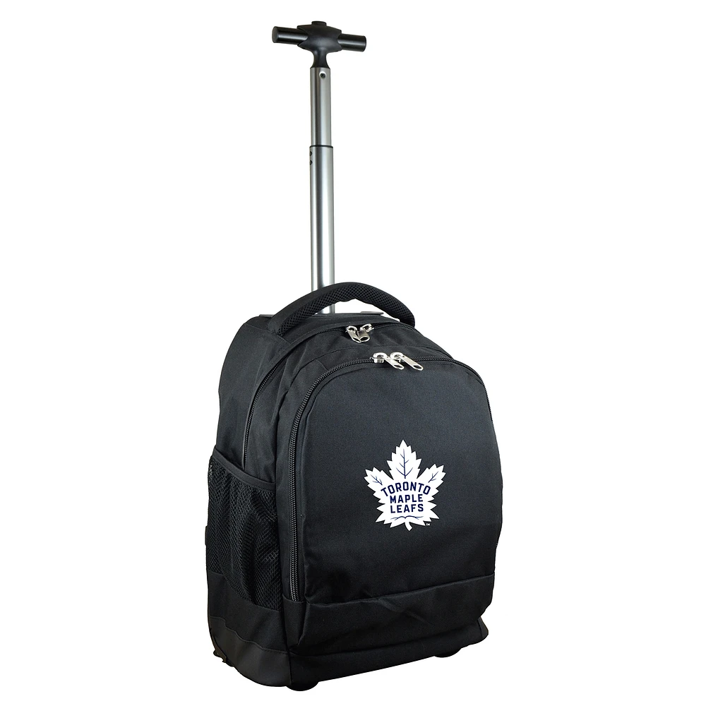 MOJO Black Toronto Maple Leafs Premium Wheeled Backpack