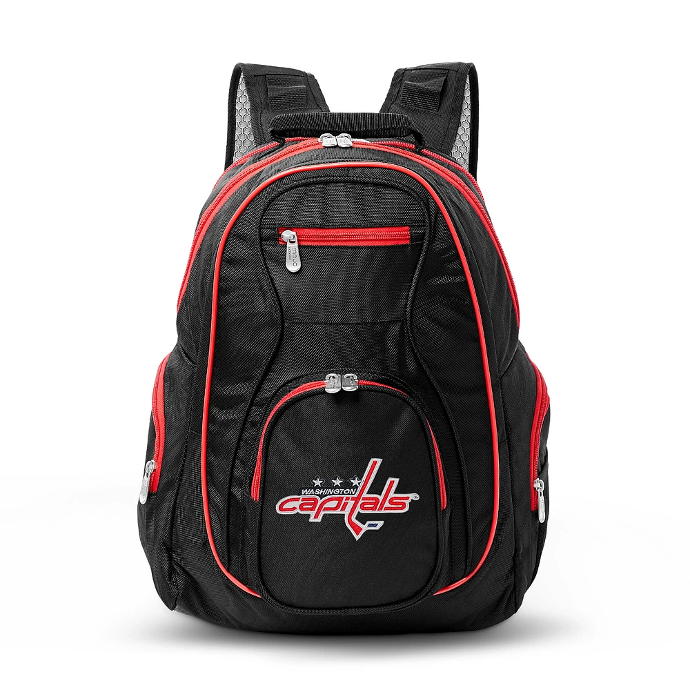 MOJO Black Washington Capitals Trim Color Laptop Backpack