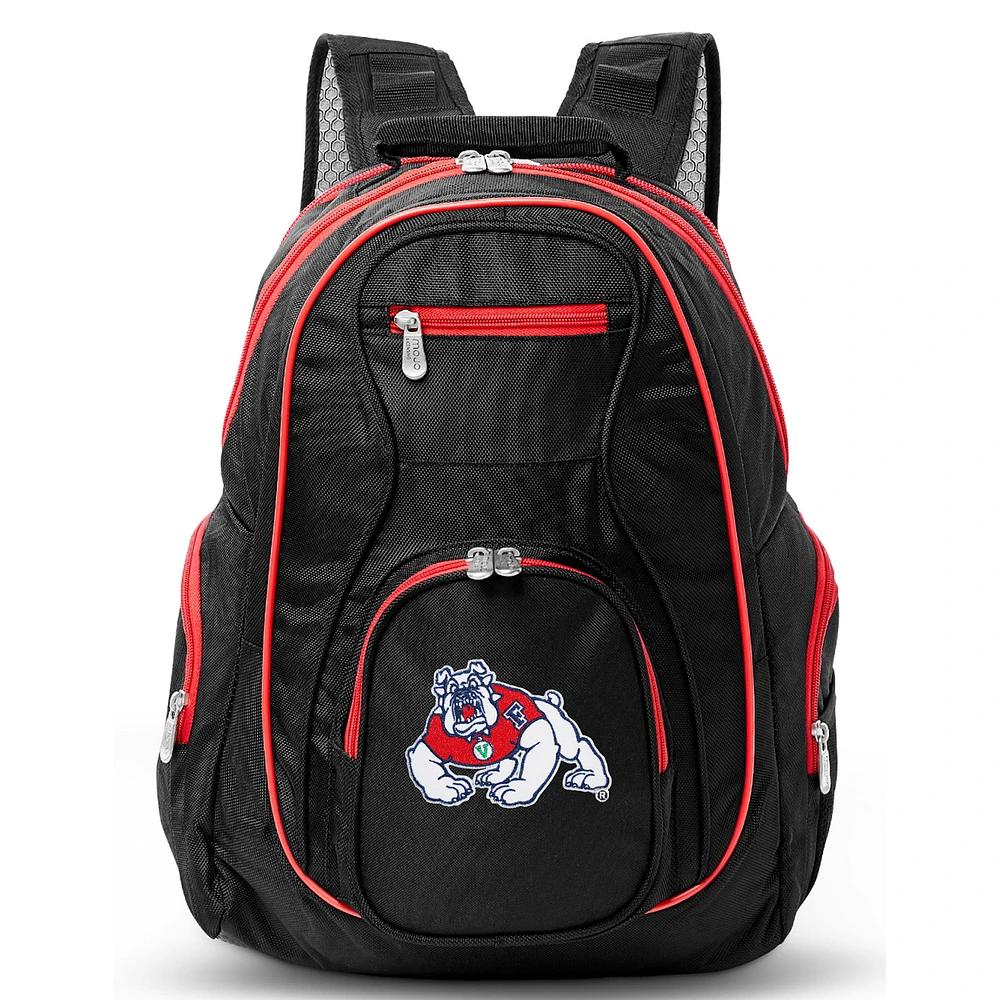 MOJO Black Fresno State Bulldogs Trim Color Laptop Backpack