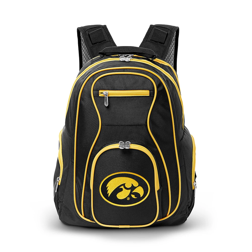 MOJO Black Iowa Hawkeyes Trim Color Laptop Backpack