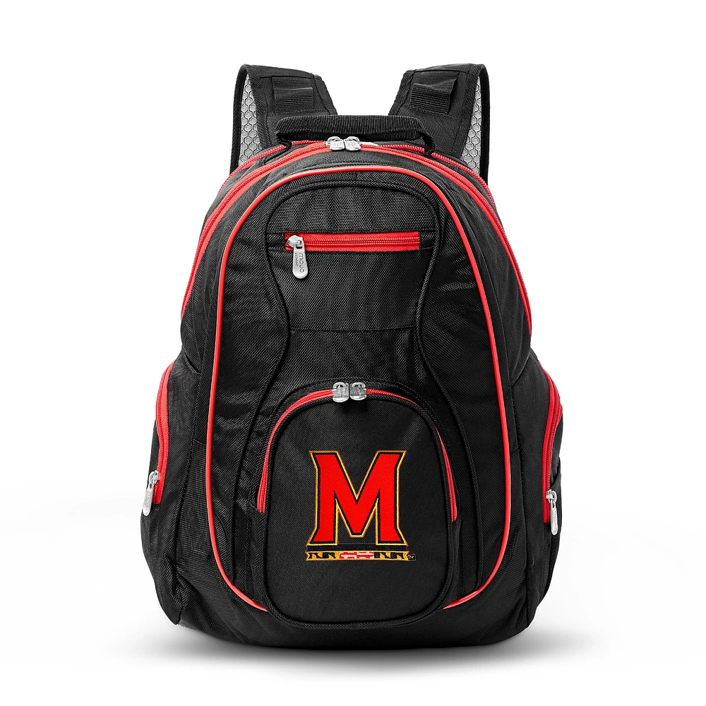 MOJO Black Maryland Terrapins Trim Color Laptop Backpack