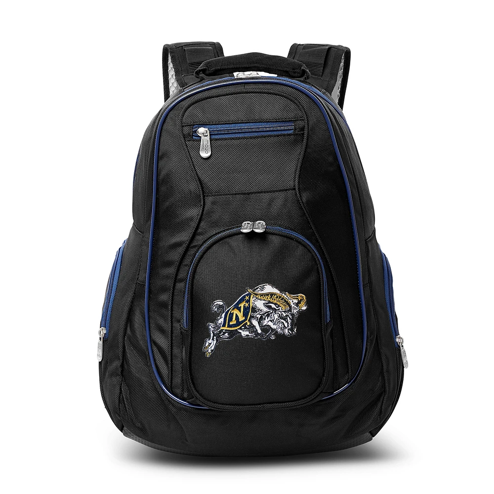 MOJO Black Navy Midshipmen Trim Color Laptop Backpack