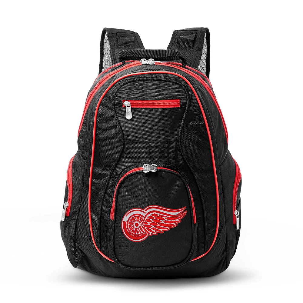 MOJO Black Detroit Red Wings Trim Color Laptop Backpack