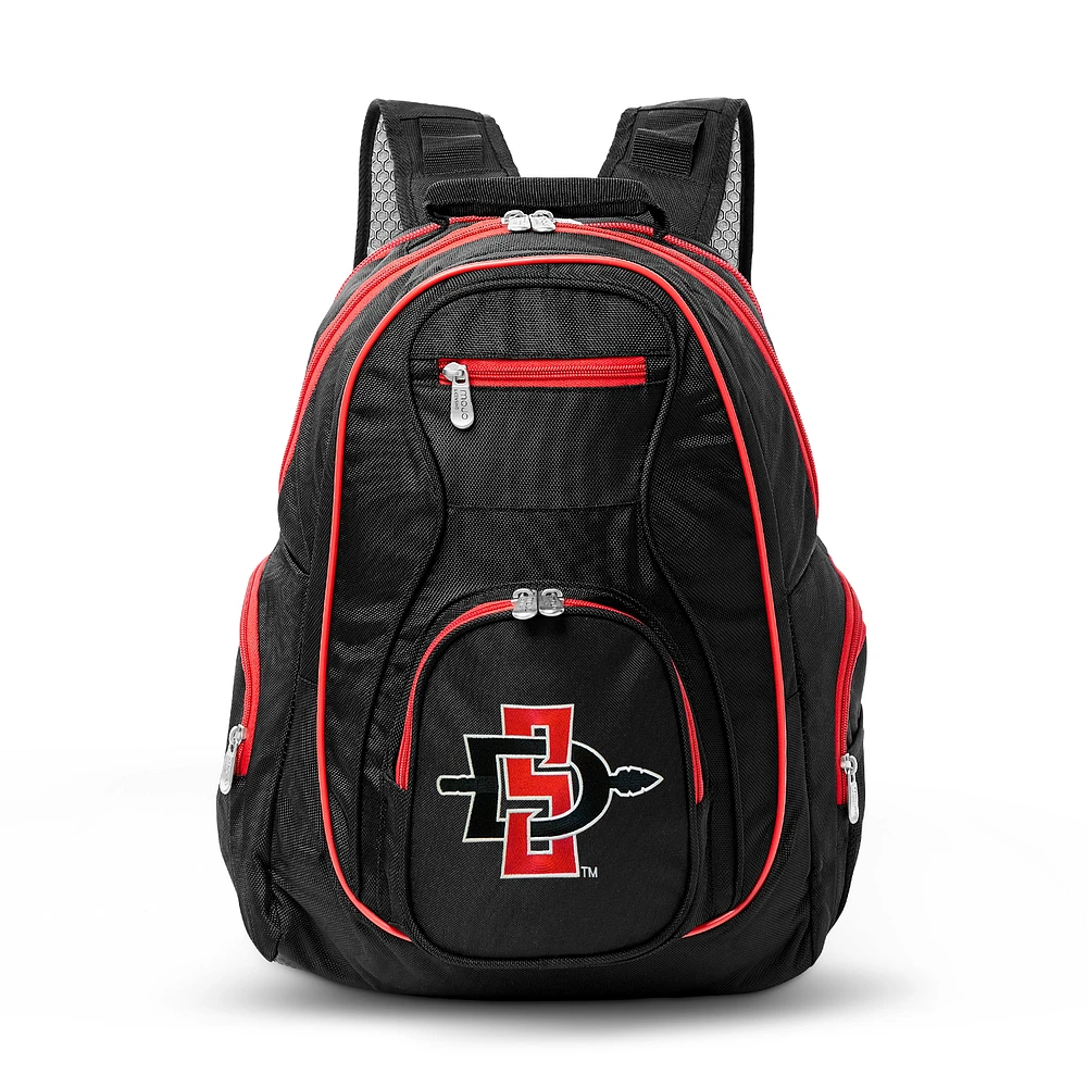 MOJO Black San Diego State Aztecs Trim Color Laptop Backpack