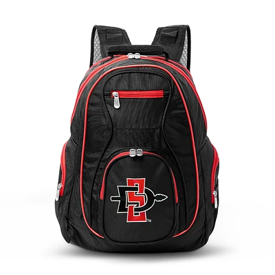 MOJO Black San Diego State Aztecs Trim Color Laptop Backpack