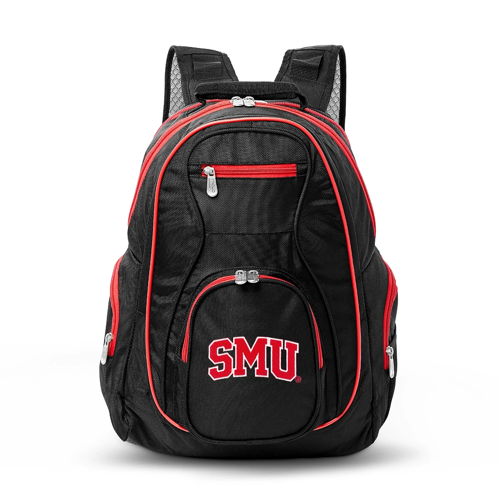 MOJO Black SMU Mustangs Trim Color Laptop Backpack