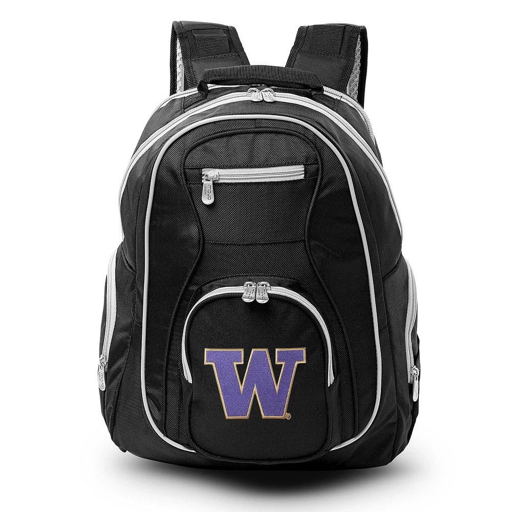 MOJO Black Washington Huskies Trim Color Laptop Backpack