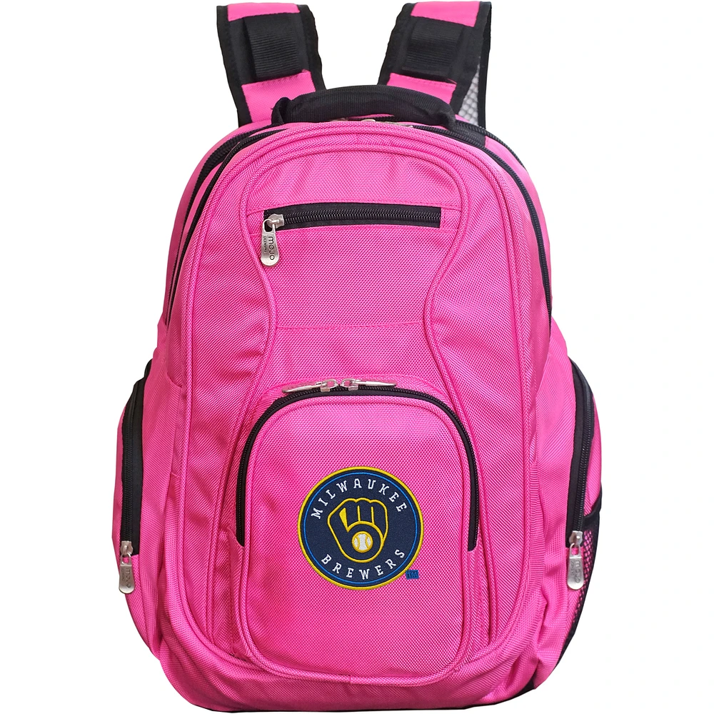 MOJO Pink Milwaukee Brewers Backpack Laptop
