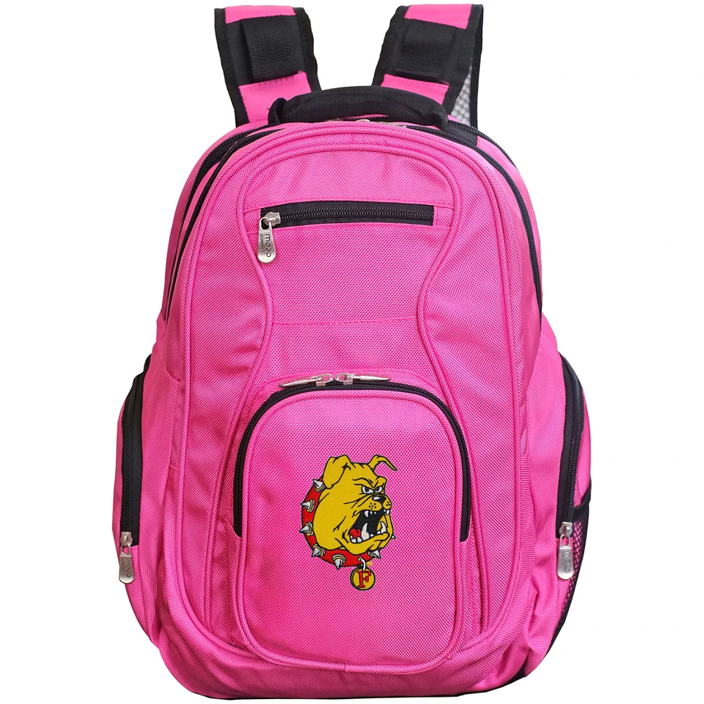MOJO Pink Ferris State Bulldogs Backpack Laptop