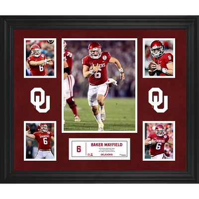 Baker Mayfield Oklahoma Sooners Framed 23'' x 27'' 5-Photo Collage