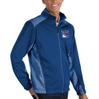 Men's Antigua Royal New York Rangers Revolve II Full Zip Jacket