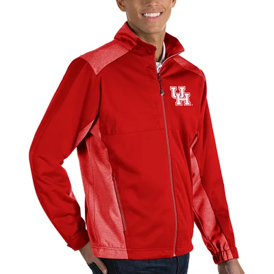 Men's Antigua Red Houston Cougars Revolve Full-Zip Jacket
