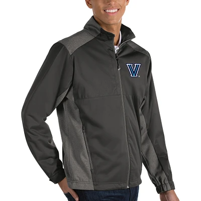 Men's Antigua Charcoal Villanova Wildcats Revolve Full-Zip Jacket