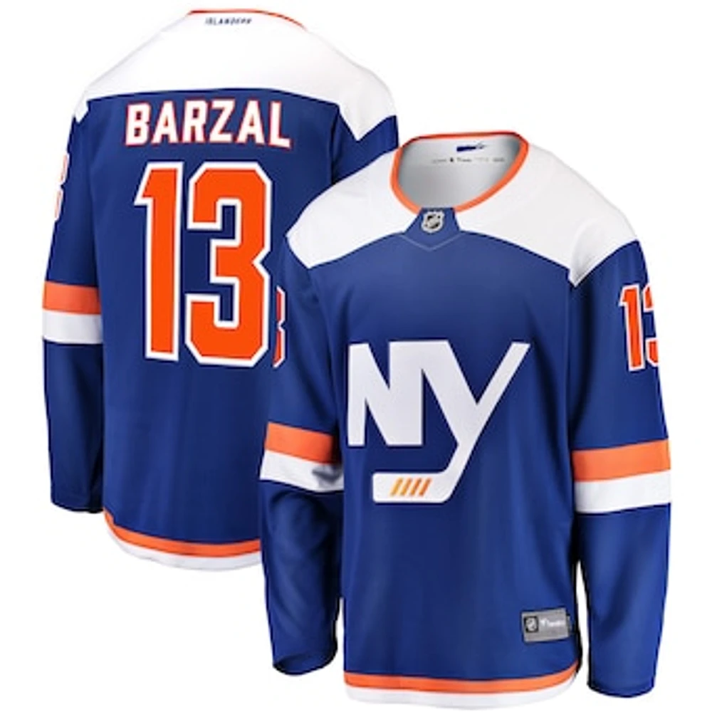 Men's Fanatics Mathew Barzal Blue New York Islanders  Breakaway Jersey
