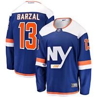 Men's Fanatics Mathew Barzal Blue New York Islanders  Breakaway Jersey