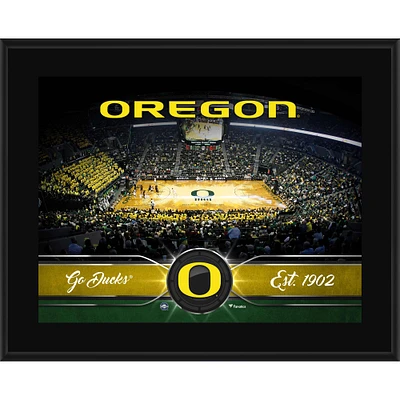 Oregon Ducks 10.5'' x 13'' Sublimated Basketball Plaque