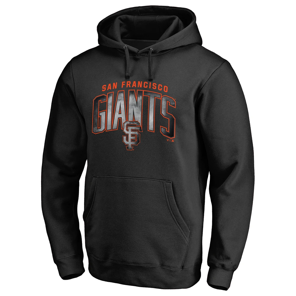 Men's Black San Francisco Giants Arch Smoke Pullover Hoodie