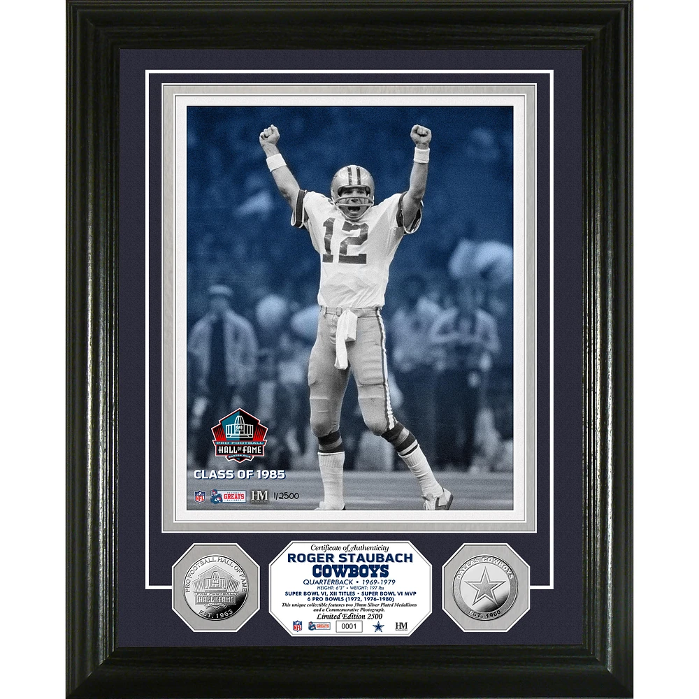 Highland Mint Roger Staubach Dallas Cowboys Hall of Fame Induction Photomint