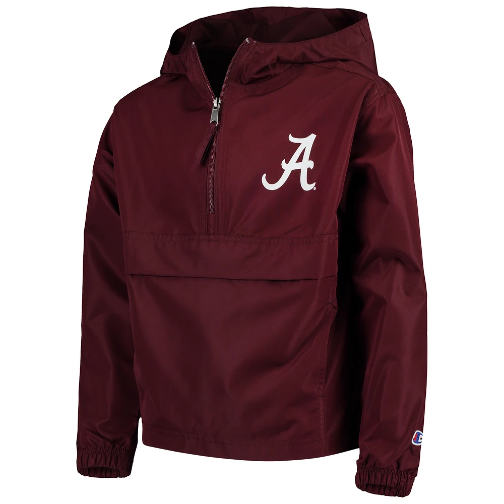 Youth Champion Crimson Alabama Tide Pack & Go Windbreaker Jacket