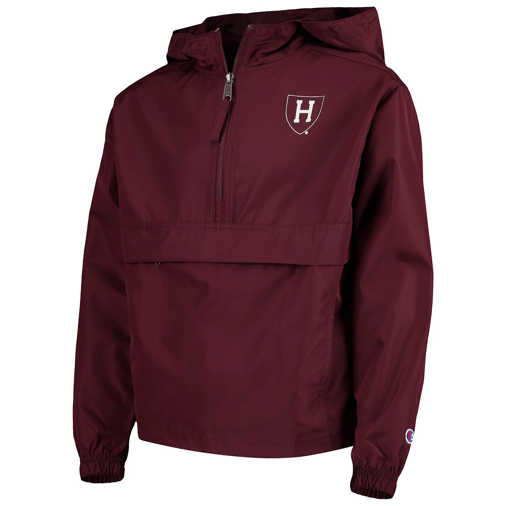 Youth Champion Crimson Harvard Pack & Go Windbreaker Jacket
