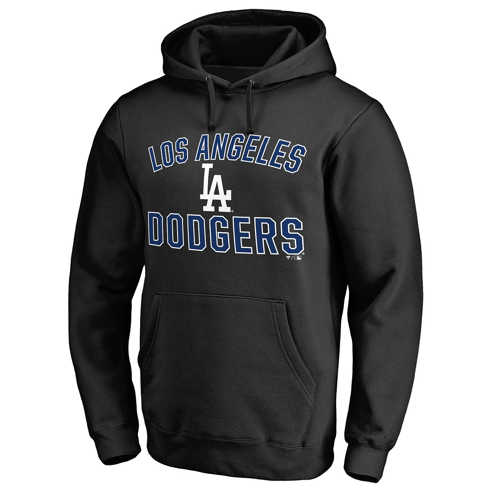 Men's Black Los Angeles Dodgers Team Victory Arch Pullover Hoodie