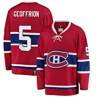 Men's Fanatics Bernie Geoffrion Red Montreal Canadiens Premier Breakaway Retired - Player Jersey