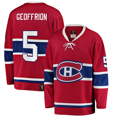 Men's Fanatics Bernie Geoffrion Red Montreal Canadiens Premier Breakaway Retired - Player Jersey