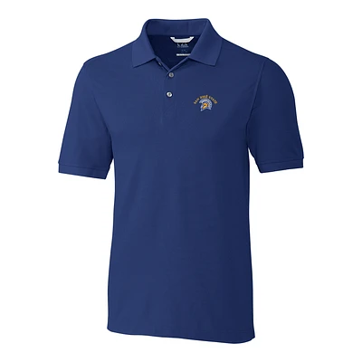 Men's Cutter & Buck Royal San Jose State Spartans Collegiate Big & Tall Advantage DryTec Polo