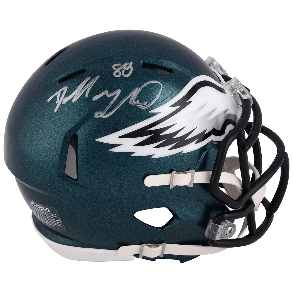 Dallas Goedert Philadelphia Eagles Autographed Riddell Speed Mini Helmet