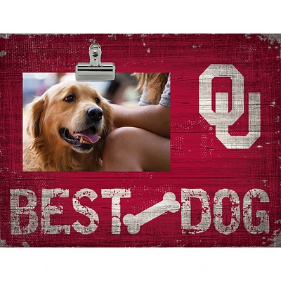 Oklahoma Sooners 10.5" x 8" Best Dog Clip Photo Frame