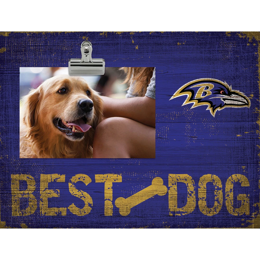 Baltimore Ravens 10.5" x 8" Best Dog Clip Photo Frame