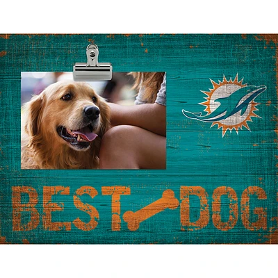 Miami Dolphins 10.5" x 8" Best Dog Clip Photo Frame