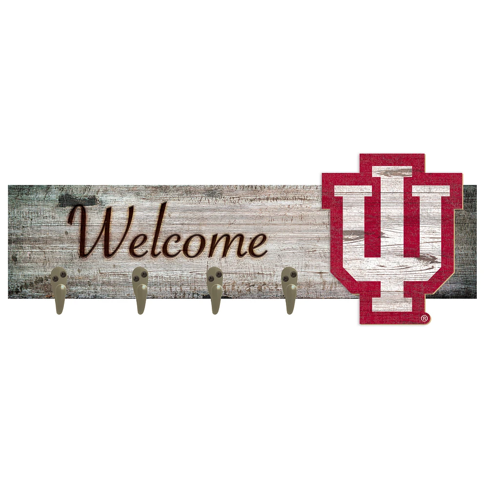 Indiana Hoosiers 24" x 6" Mounted Coat Hanger