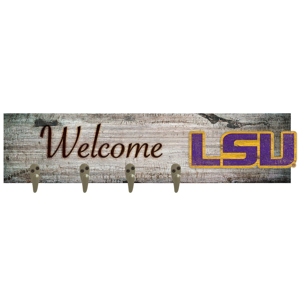 LSU Tigers 24" x 6" Mounted Coat Hanger