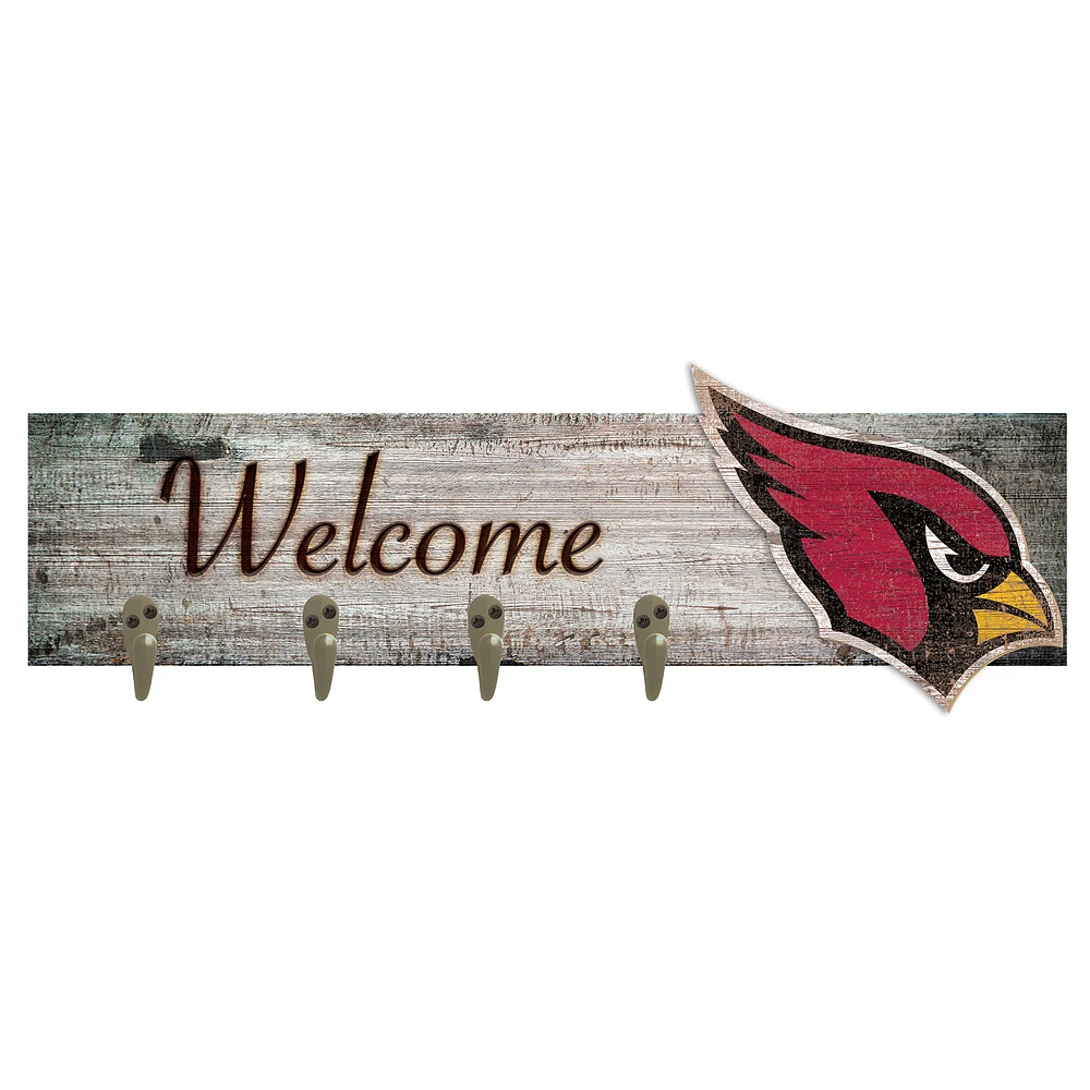 Arizona Cardinals 24" x 6" Mounted Coat Hanger