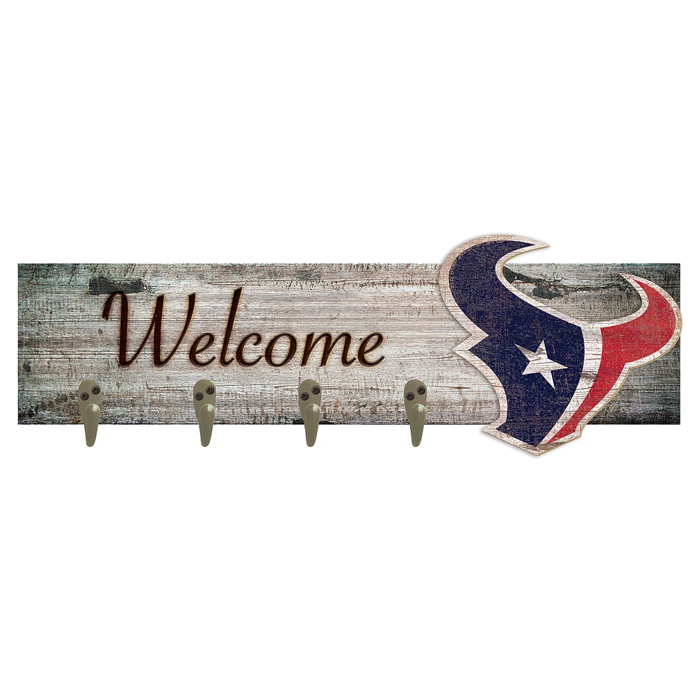 Houston Texans 24" x 6" Mounted Coat Hanger