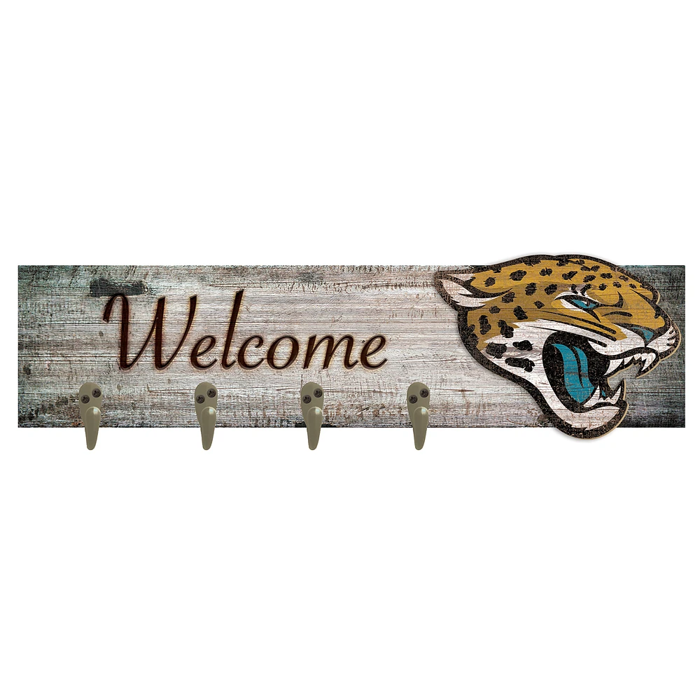 Jacksonville Jaguars 24" x 6" Mounted Coat Hanger