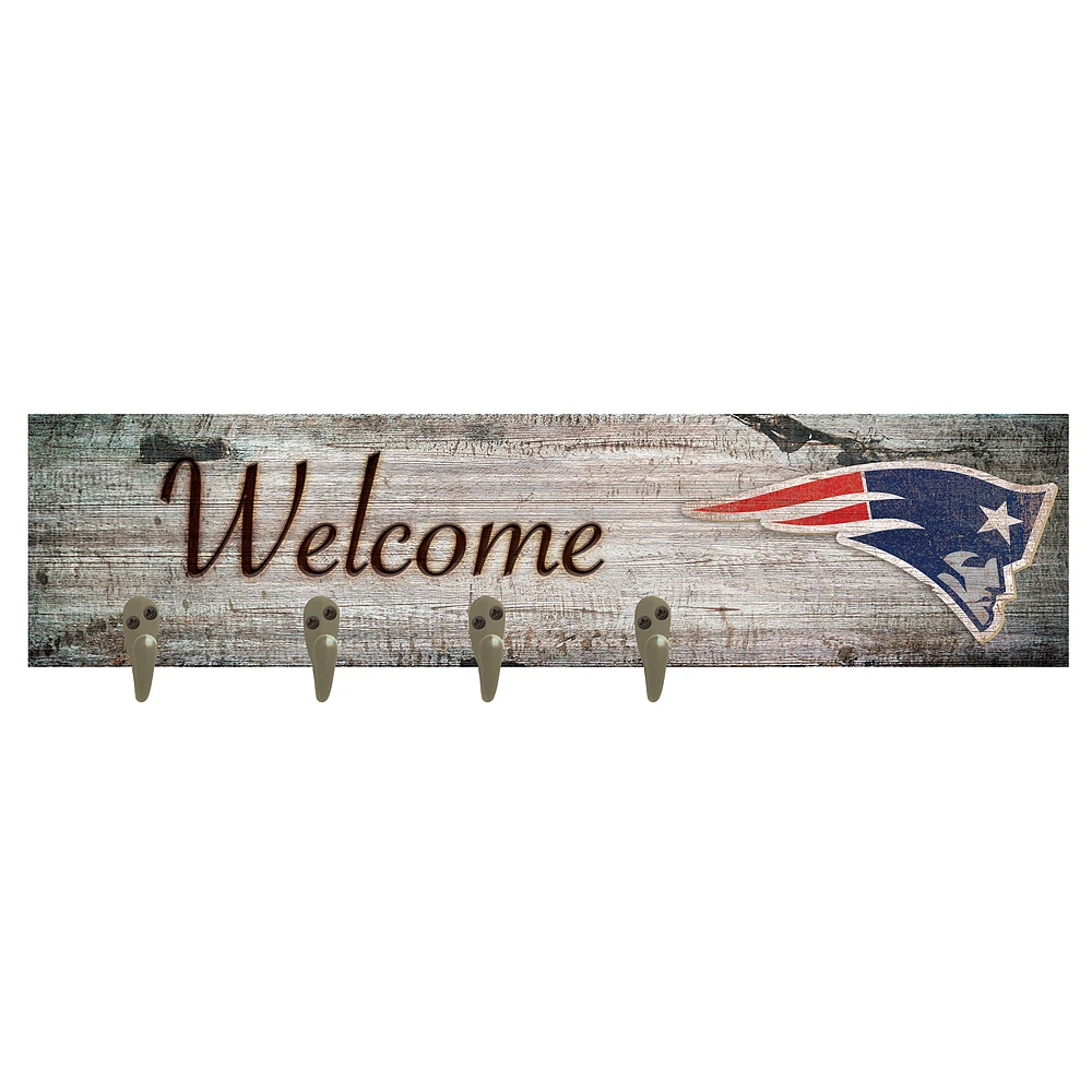 New England Patriots 24" x 6" Mounted Coat Hanger