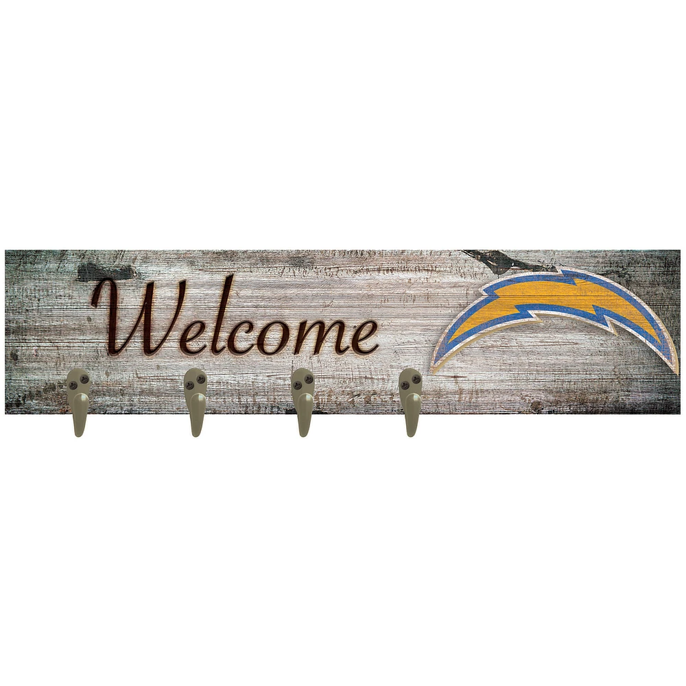 Los Angeles Chargers 24" x 6" Mounted Coat Hanger