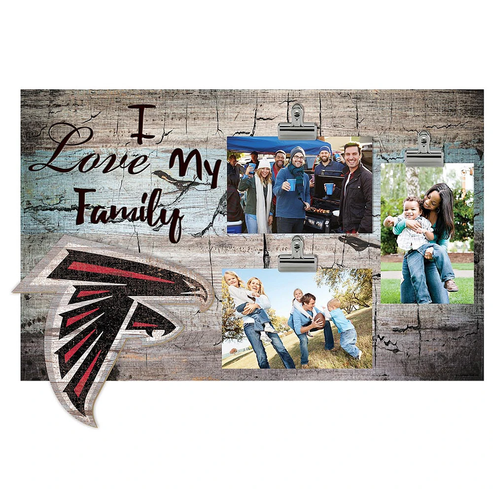 Atlanta Falcons 11" x 19" I Love My Family Clip Photo Frame