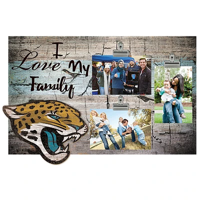 Jacksonville Jaguars 11" x 19" I Love My Family Clip Photo Frame
