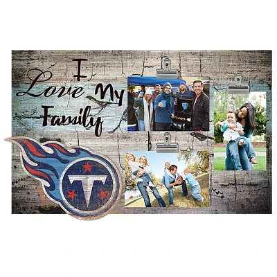 Tennessee Titans 11" x 19" I Love My Family Clip Photo Frame