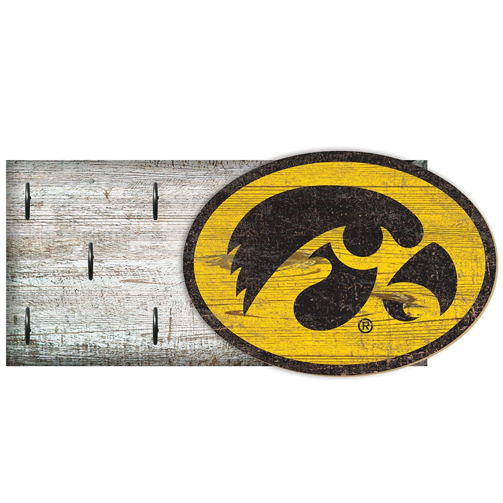 Iowa Hawkeyes 6" x 12" Mounted Key Holder