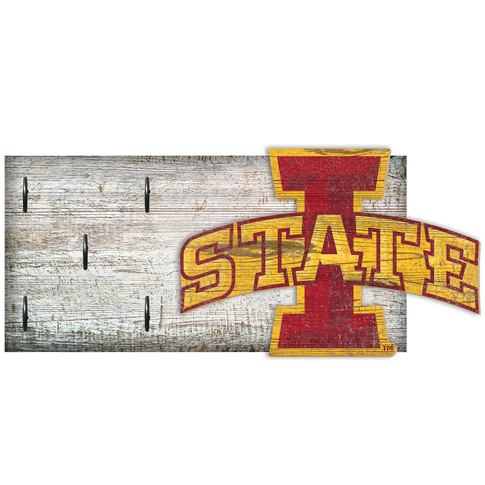 Iowa State Cyclones 6" x 12" Mounted Key Holder